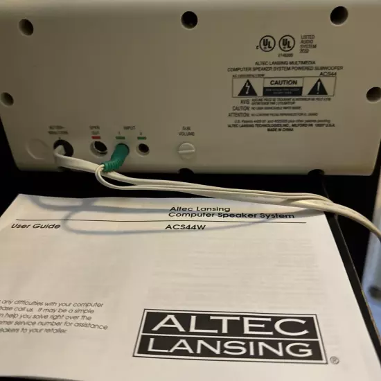 altec lansing computer subwoofer only