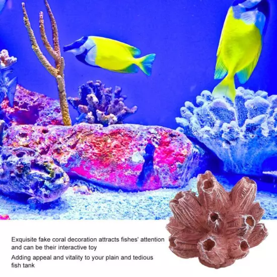 Vibrant Soft Coral Ornament for Aquarium Fish Tank Decor Natural Look