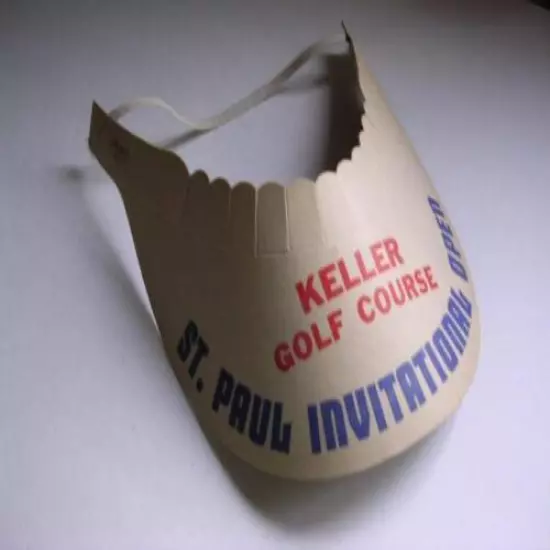 Neat Vintage Keller Golf Course St Paul Invitational Open Cardboard Visor Cap