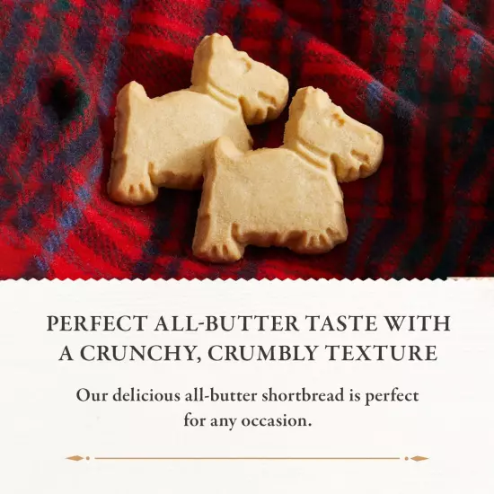 Walker’S All-Butter Mini Scottie Dog Shaped Shortbread - 51-Count Carton - Authe