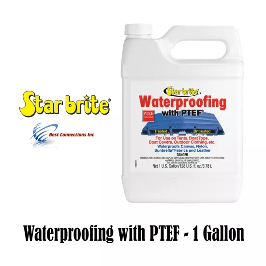 StarBrite 1 Gallon Waterproofing with PTEF 81900 Stain Repellent, UV Protection