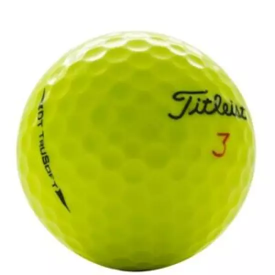 Titleist TruSoft Yellow AAA 36 Used Golf Balls 3A