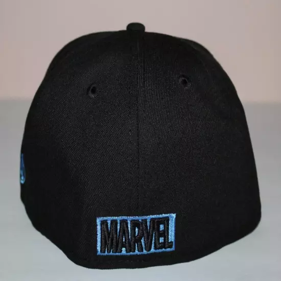 Lids Exclusive MARVEL BLACK PANTHER Premium Fitted Hat Cap Size 7 1/8 Black *5R