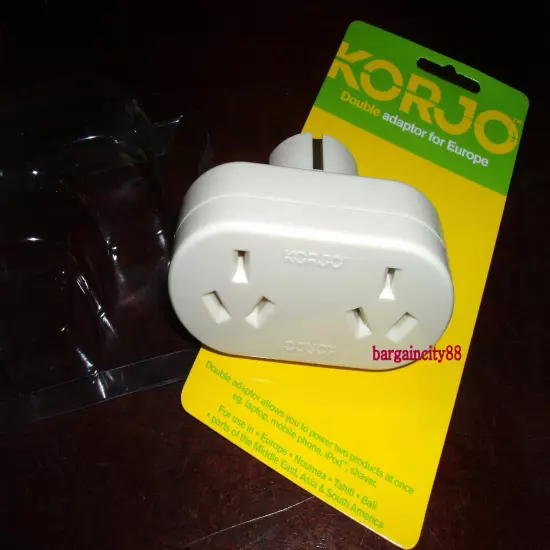 Travel Adapter Australia AU To Asia Bali Tahiti Noumea Middle East Europe Plug