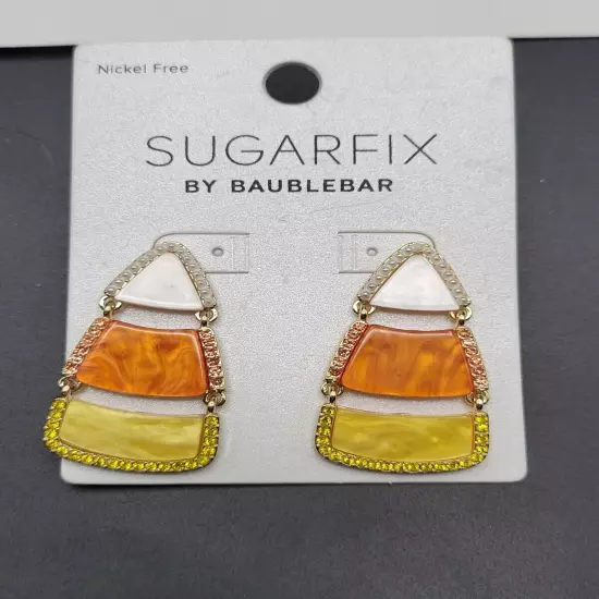 Sugarfix Baublebar Earrings Halloween Jewelry Candy Corn Pierced 