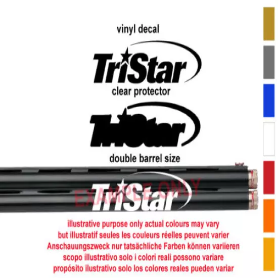 TriStar Vinyl Decal Sticker For Shotgun BARREL / Case / Gun Safe / Car O&U