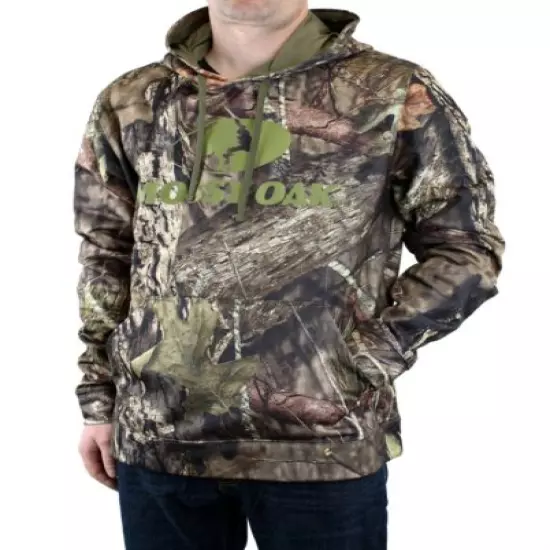 Mossy Oak Hoodie Pullover, Men's Performance Hunting Camouflage Fleece Lined