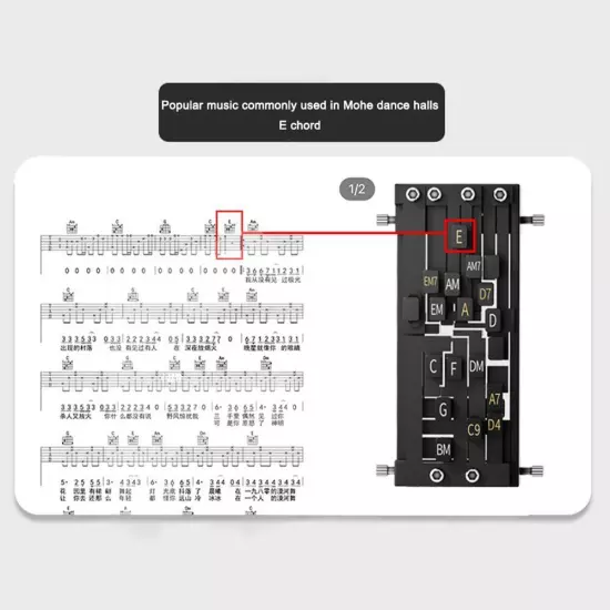 Guitar Aid Chords Trainer Guitar Learning System for Beginners Adults Fami C7X2