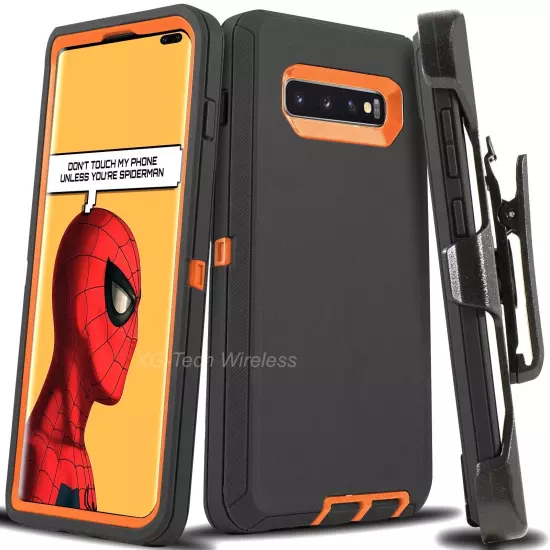 For Galaxy S10 + Plus S10e Case Cover Shockproof Series Fits Defender Belt Clip