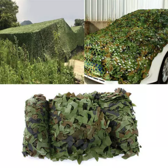 13*20ft Woodland Desert Leaves Camouflage Camo Hide Net Netting Camping Hunting