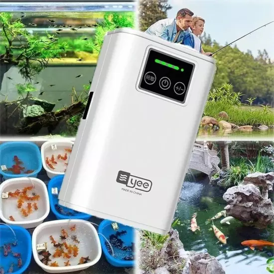 Portable Fish Tank Oxygen Pump USB Battery Dual-Purpose Silent Outdoor Fishing