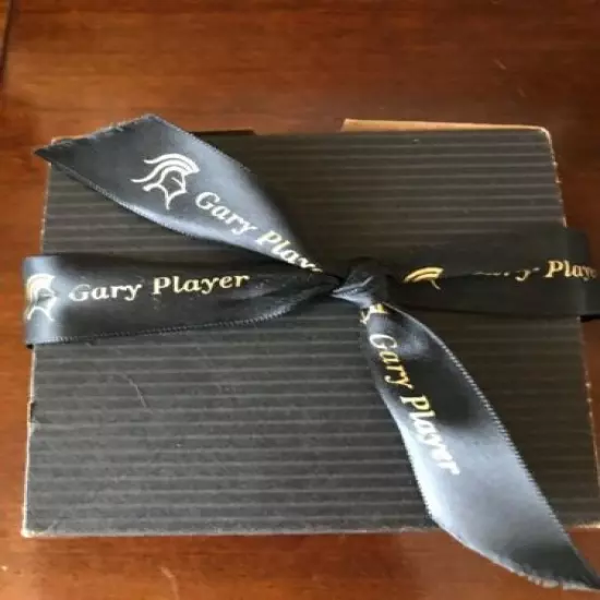 NEW~GARY PLAYER ~THE BLACK KNIGHT~G. P. FOUNDATION CRYSTAL OFFICE MEMENTO~RARE 