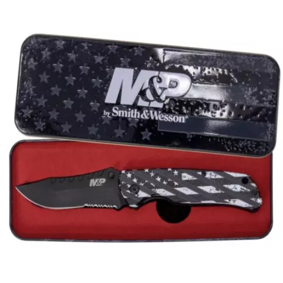 Smith & Wesson 1158715 American Patriot Linerlock Folding Pocket Knife Set