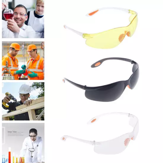 Clear Eye Protection Protective Safety Riding Goggles Glasses Work Lab Dental