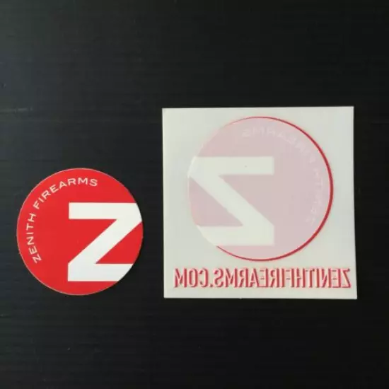 Firearms Stickers: Zenith Firearms (Lot Of 2)