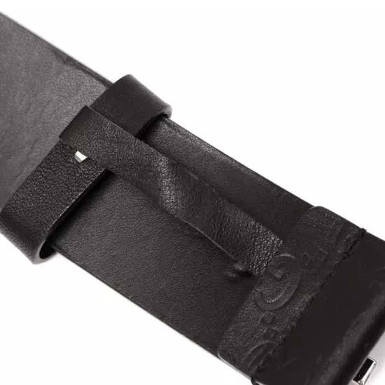 GUCCI Sima 100cm 5cm Width 4cm Black Belt Male