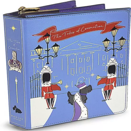 NWT RADLEY LONDON Bag NEW Book Street THE CORONATION Flapover Crossbody Queen