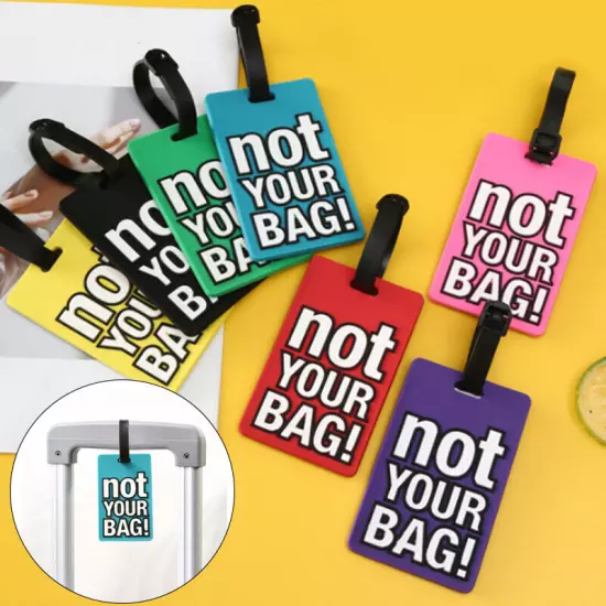 Luggage Tags NOT YOUR BAG Baggage Labels Name Address Suitcase Travel Holiday