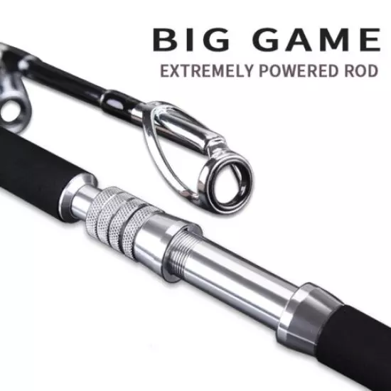 Big Game Spinning Boat Fishing Rod Pole 37-60 Kg Power High Carbon Super Hard S