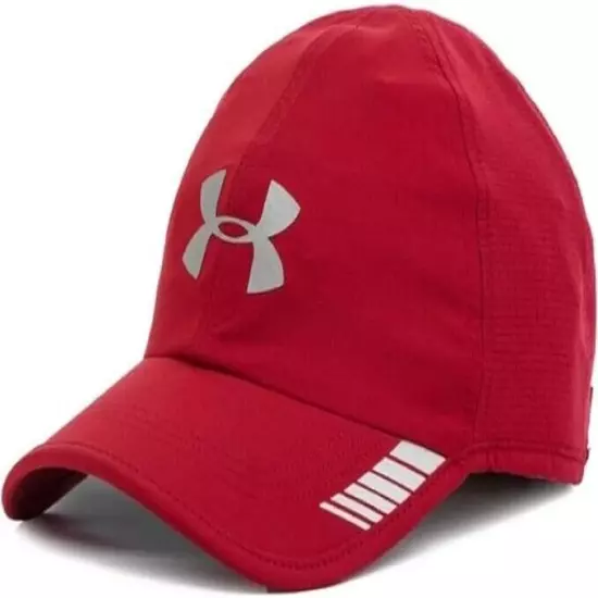 Under Armour Men's Launch ArmourVent Hat/Cap-Red/Silver