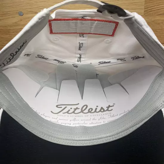 Titleist Hat Tour Performance Golf Cap Adjustable Clasp Closure NHSGA FJ Footjoy