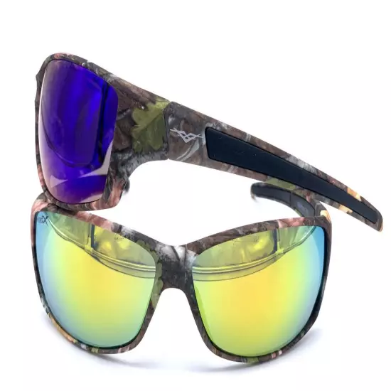 Men Vertex Polarized Tree Camouflage Camo Sports Hunting Sunglasses Shade