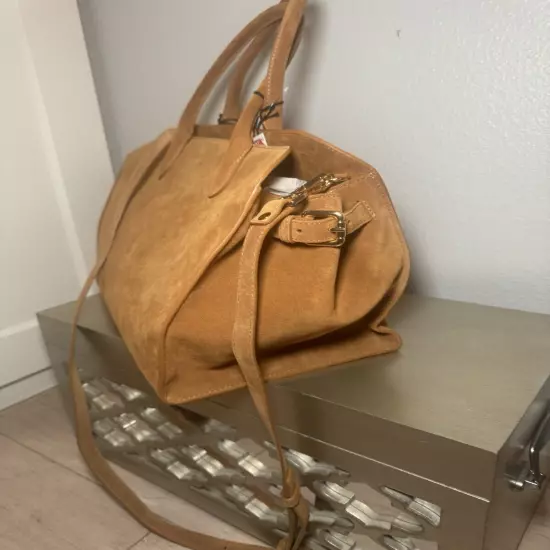 Viral Claudia Firenze Suede Tote Bag Purse