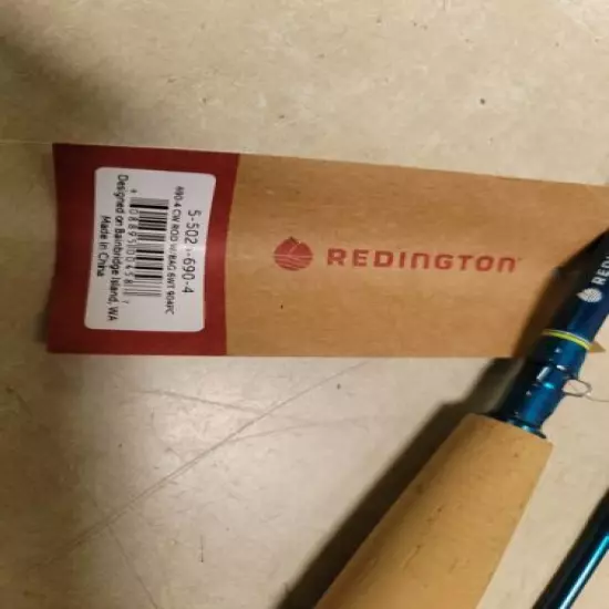 Redington Crosswater 4 Piece Fly Rod 690-4 With Bag New Out of Box T5104