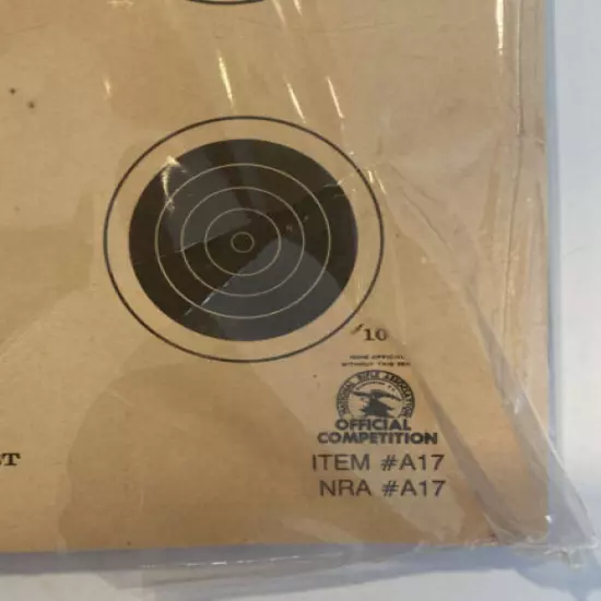 NRA Official 50-FT Small Bore Rifle Targets 20 Pack A17 Hoppe’s , Free Shipping