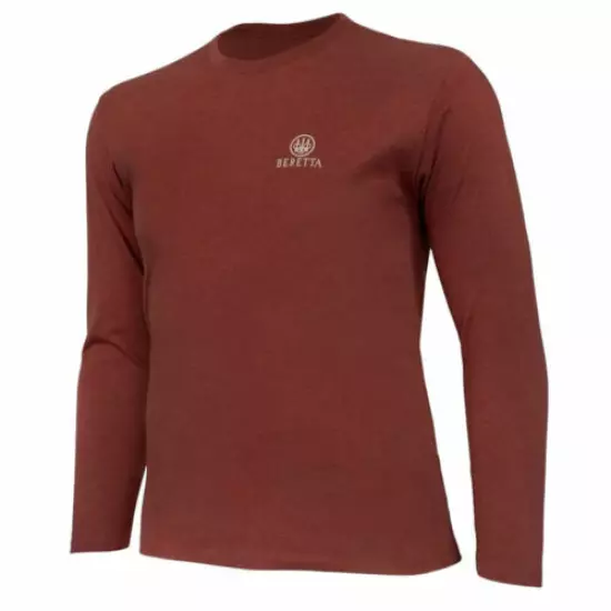 BERETTA Mens 500 Years Rust Heather Long Sleeve T-Shirt (TS204T18900026)