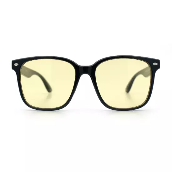 Retro Hipster Photochromic Lens Oversize Horn Rim Plastic Sunglasses