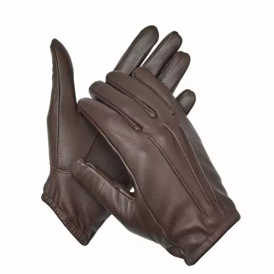 Thin Leather Police Search Driving Gloves 