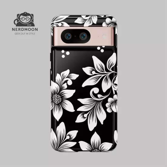 Black & White Floral Style - Tough Cases