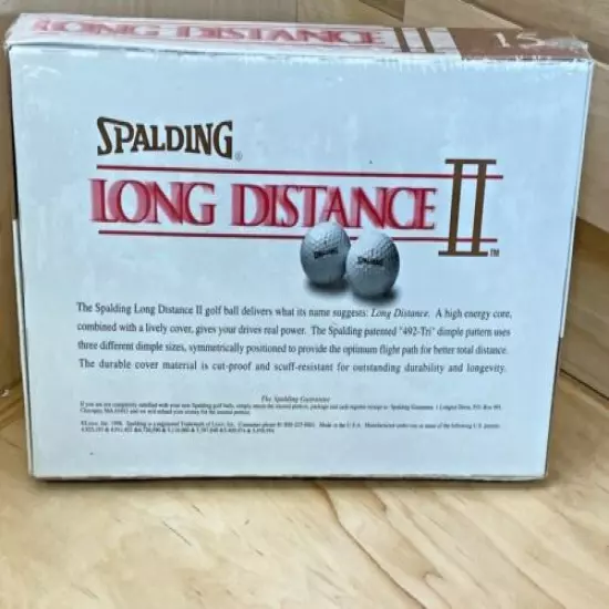 Spalding Long Distance II Golf Balls 15 Golf Balls Vintage 1996 New Old Stock