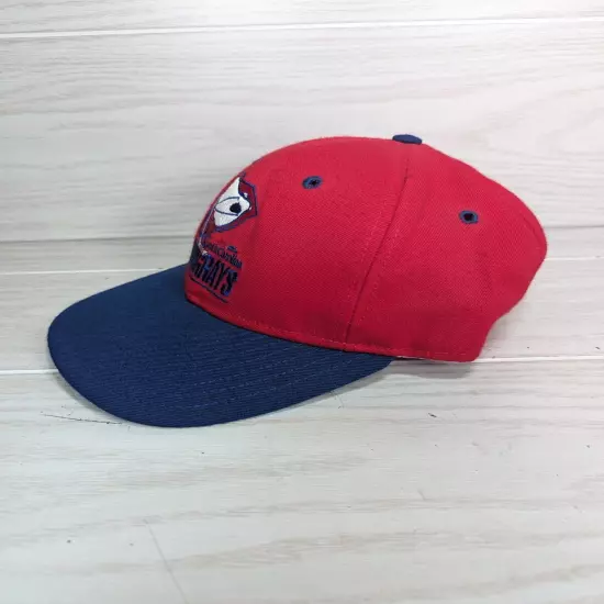 Vtg South Carolina Stingrays ECHL Minor League Hockey Hat Cap Snapback Red USA