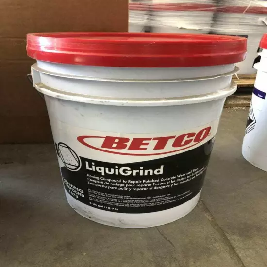 BETCO LiquiGrind 1670 Honing Compound Polished Concrete Cleaner 5 Gallon Bucket