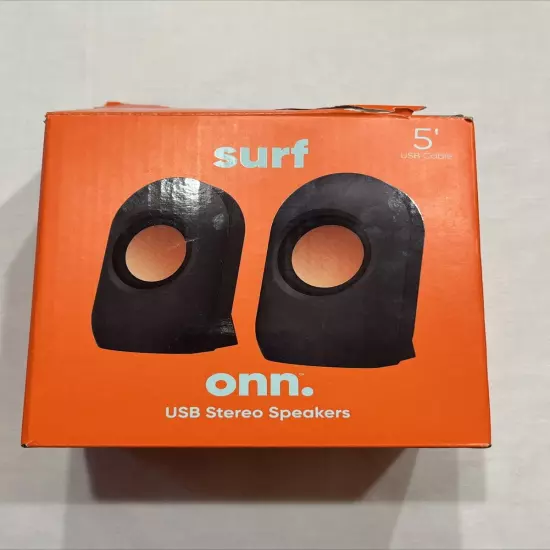 Surf onn. USB STEREO SPEAKERS 5' USB Cable 1.5W RMS Output