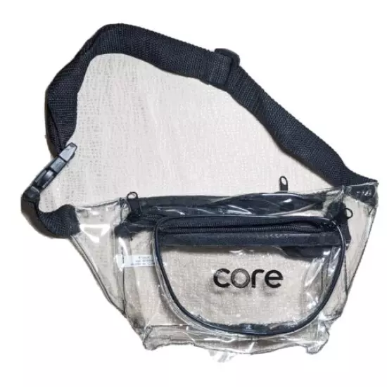 Core Waist Transparent Fanny Waist Pack Bag Travel Music Festival Approved 