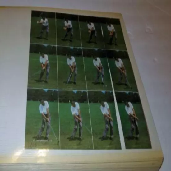 UNUSUAL SCRAPBOOK SWINGS & TECHNIQUES OF THE GREAT GOLFERS OF 1960S & 1970S