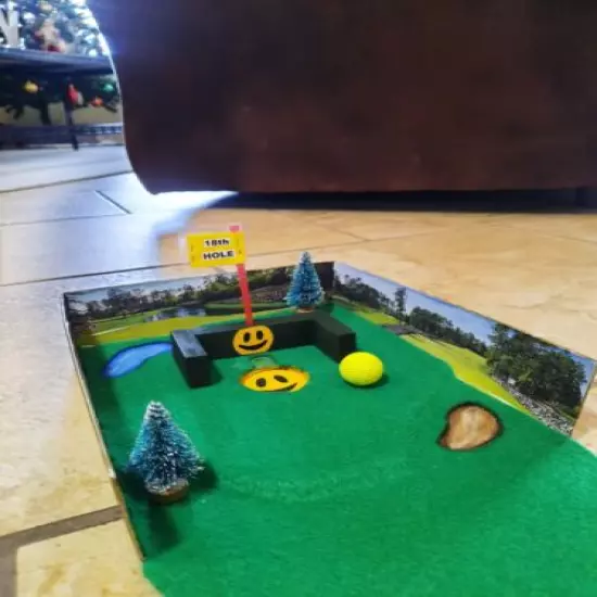 Miniature Indoor Golf Putting Family Game