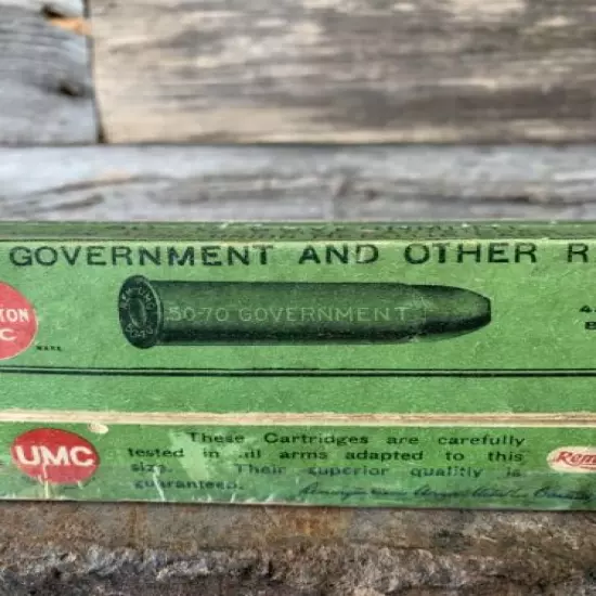 Vintage Remington U.M.C Ammuntion Box .50-70 Box