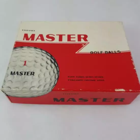 Vintage MASTER Distance 9 Golf Balls New Old Stock Numbered 1 to 3 Made in Japan