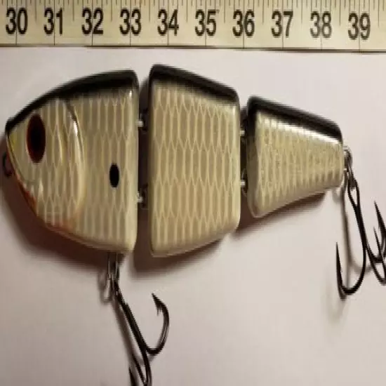 HAND MADE S Wake Swimming Glide Bait Jointed Swimbait - Musky, Pike