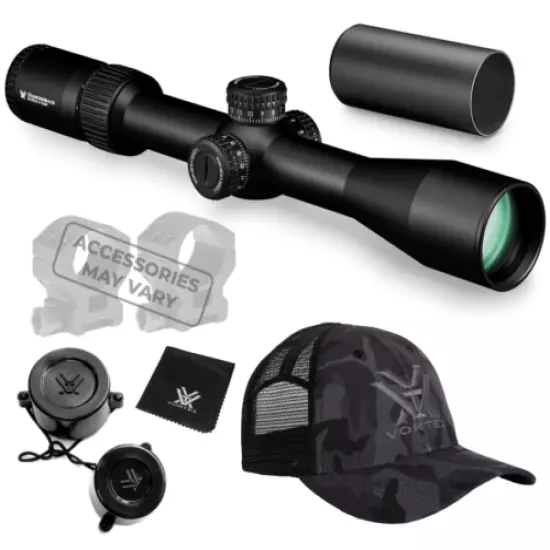 Vortex Optics Diamondback 4-16x44 FFP Riflescope EBR-2C MOA w\ Wearable4U Bundle