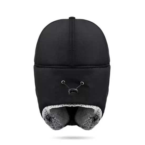 Men Winter Ear Flap Trapper Hat Face Mask Fur Aviator Thermal Warm Snow Ski Cap