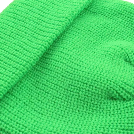 Warm Winter Knit Cuff Beanie Cap Fisherman Watch Cap Daily Ski Hat Skully