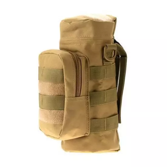 Militray Tactical Molle Zipper Water Bottle Kettle Hydration Pouch Bag