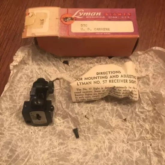 Lyman 57C Gun Sight M1 US Carbine Original Vintage Rifle Sight NOS Nmbrs Match