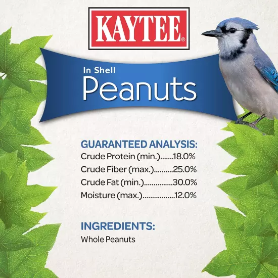 Kaytee Peanuts in Shell for Squirrels, Woodpeckers, Nuthatches, Jays, Towhees, C