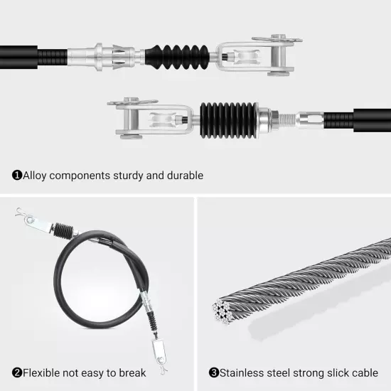 10L0L Golf Cart Brake Cable for Yamaha G29 Electric 2007-up,JW2-F6341-31